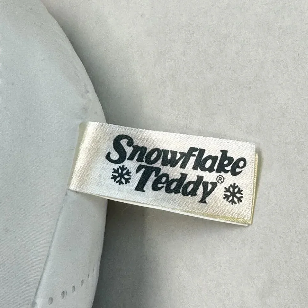 Snowflake Teddy 2022 Plush Bear 20" Red White Winter Ski Outfit Stuffed Toy Soft - Picture 9 of 15